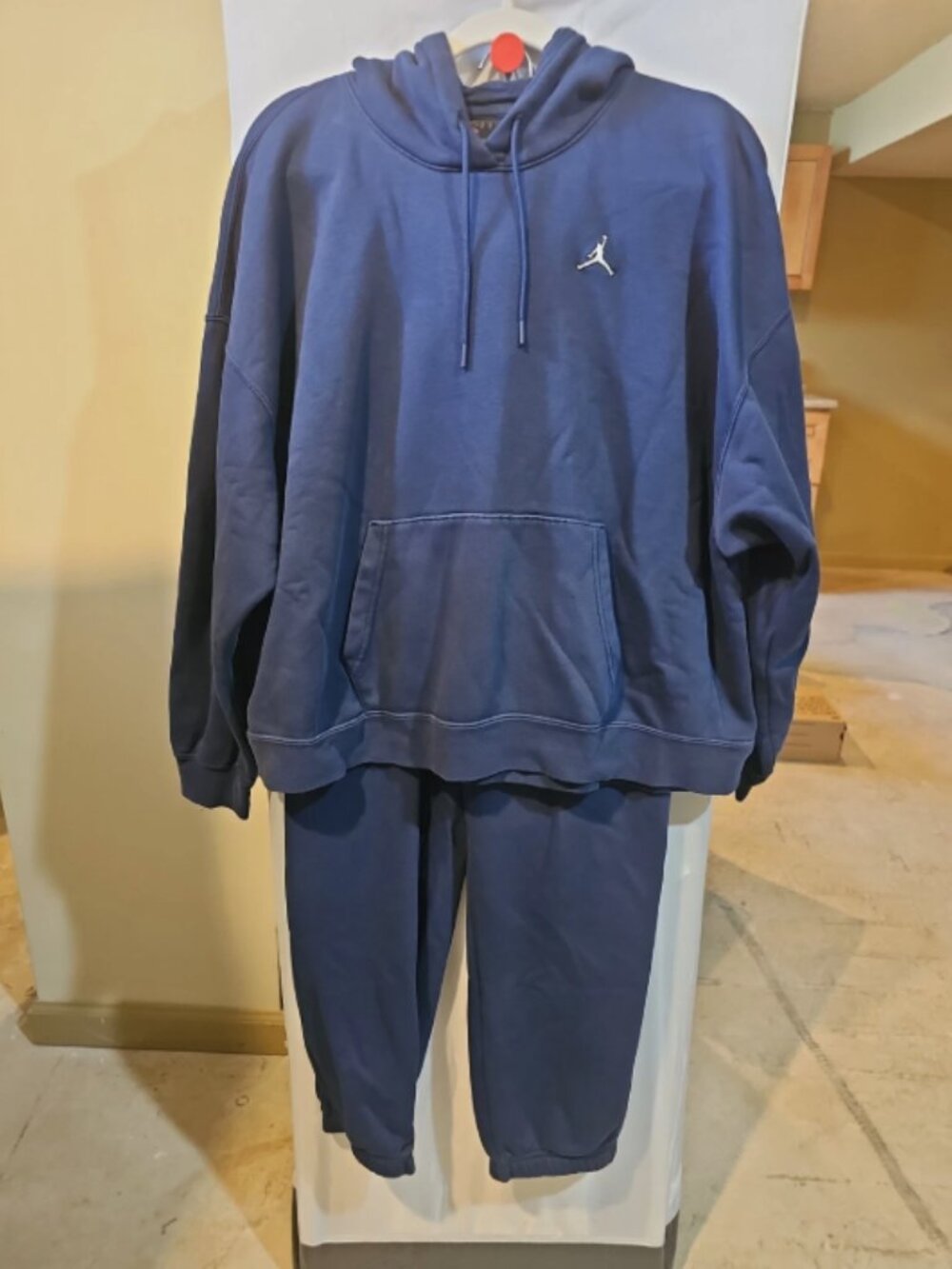Nike Jordan Fleece Set Navy Blue XL Hoodie And Pants